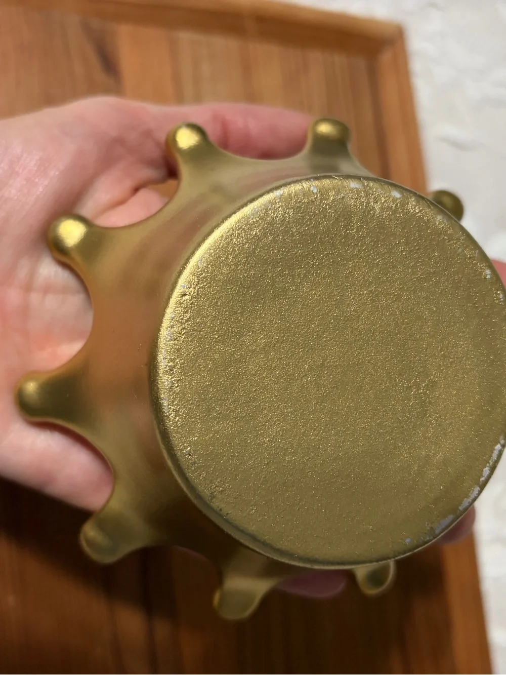 Crown - inspired Gold Decorative Home Accent Bowl - Stylish Modern Accent GUC